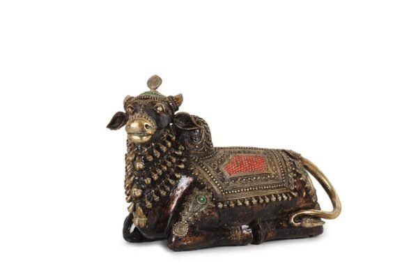 Nandi-Farb-Dhokra-Kunst