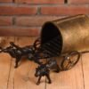 Ochsenwagen aus Metall für die Inneneinrichtung