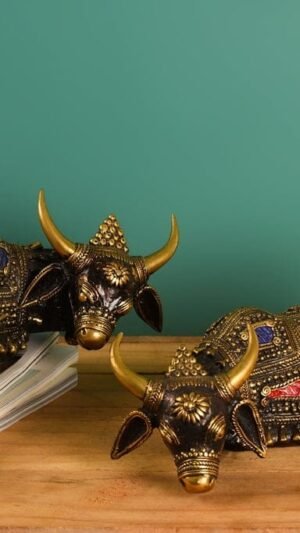 Paar Shiv Nandi für Heimdekoration