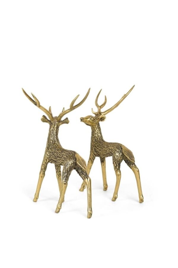 Paar Rentierstatuen