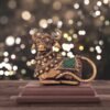 Nandi mit Sockelstatue