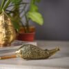 Kleine Fisch-Dekorationsglocke aus Metall