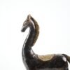 Antikes Pferd in schwarzer Farbe