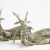 Dhokra Art Sitzendes Rentier