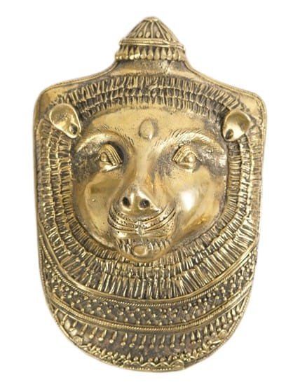 Dhokra Löwe Gesichtsmaske