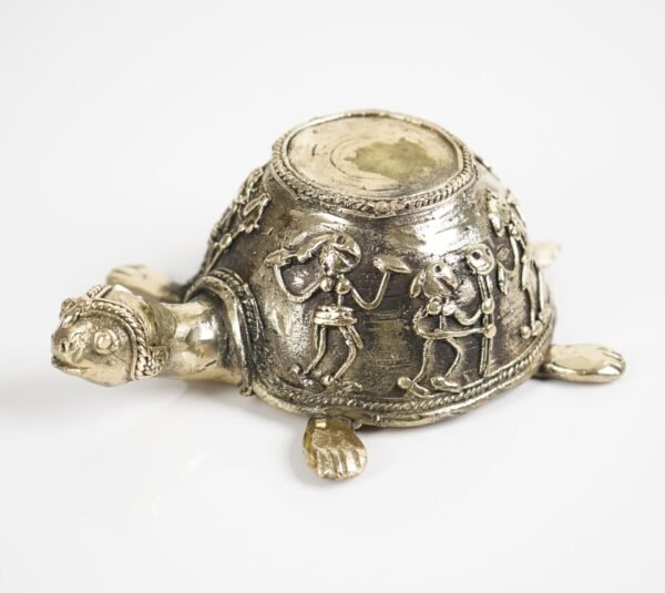Dhokra Art Schildkrötenstatue