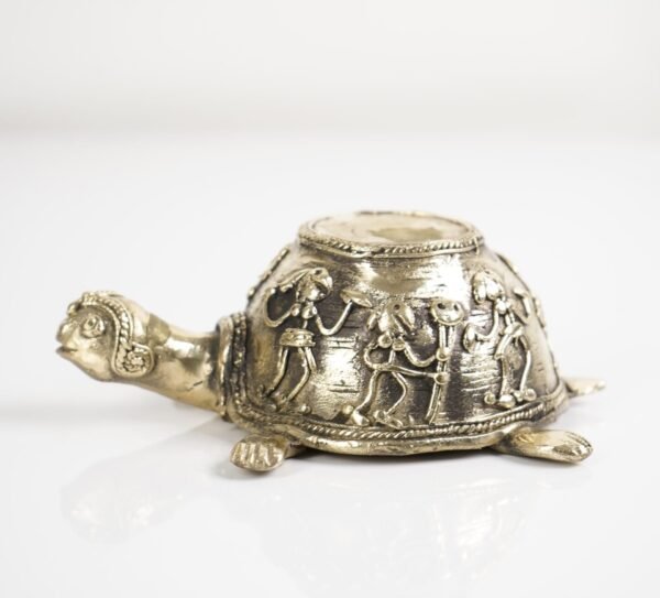Dhokra Art Schildkrötenstatue
