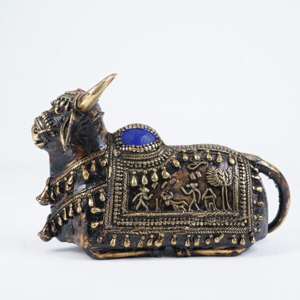 Dhokra-Kunst sitzender Nandi