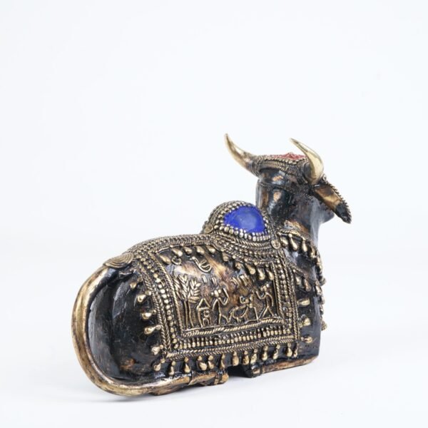 Dhokra-Kunst sitzender Nandi