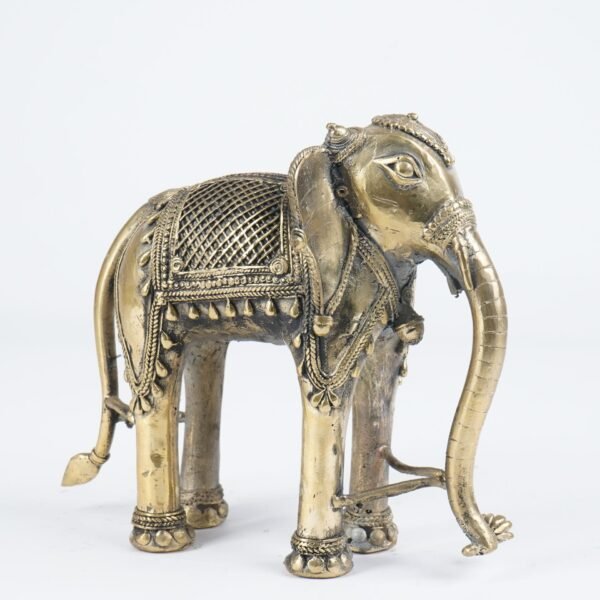 Dhokra Art Elefantenstatue