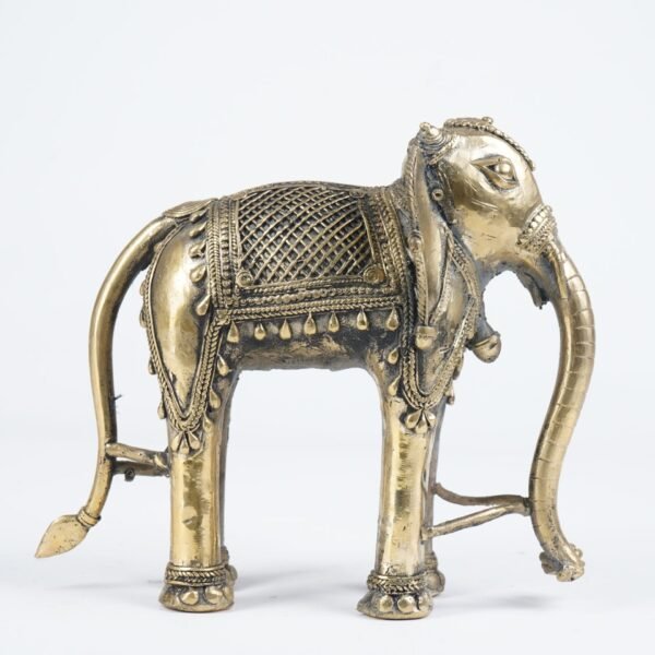 Dhokra Art Elefantenstatue