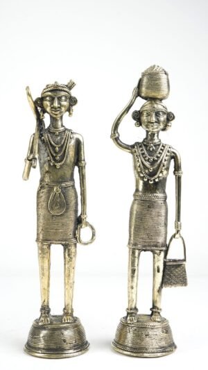 Dhokra-Kunst, stehend, Madia Madin