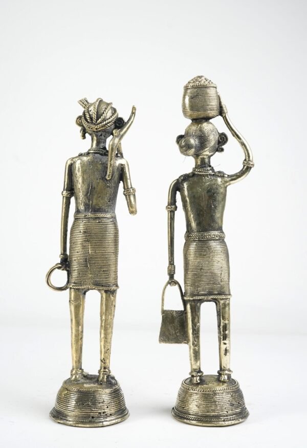 Dhokra-Kunst, stehend, Madia Madin