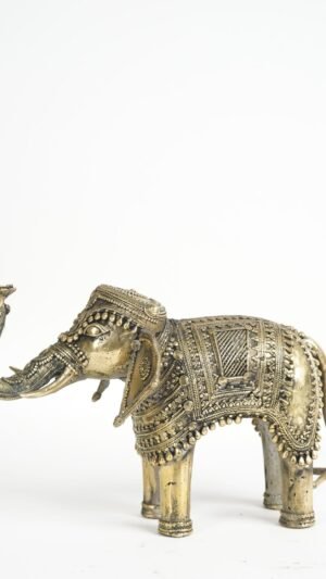 Dhokra Art Elefantenstatue
