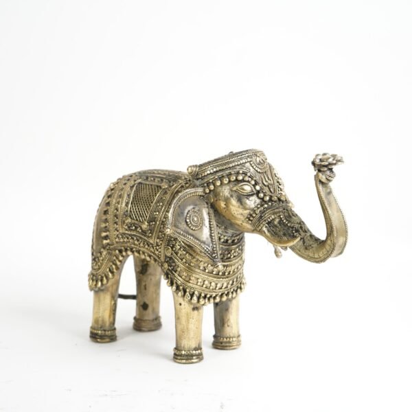 Dhokra Art Elefantenstatue