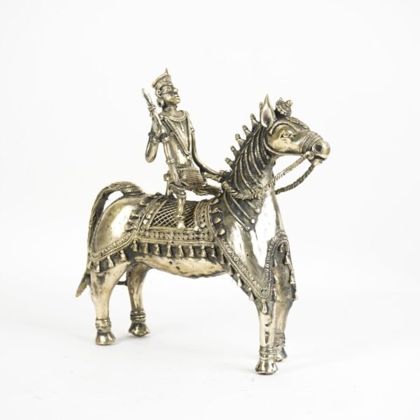 Dhokra-Pferdestatue