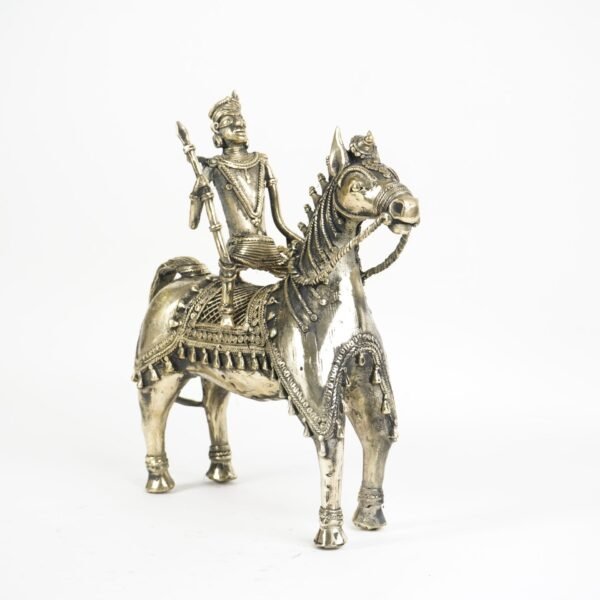 Dhokra-Pferdestatue