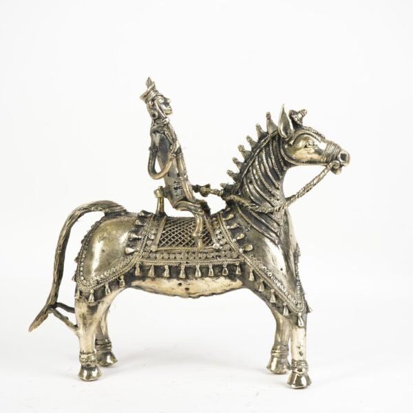 Dhokra-Pferdestatue