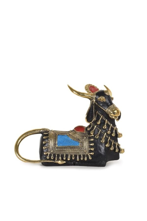 Shiv Nandi Statue Dhokra Kunst