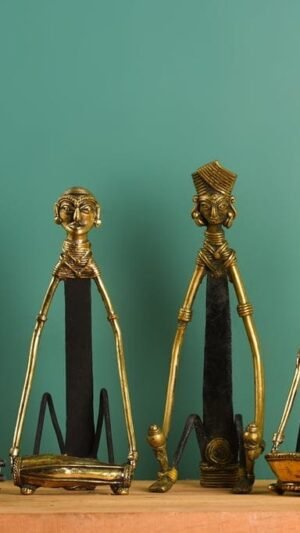 Stammesmusik-Set Dhokra-Kunst