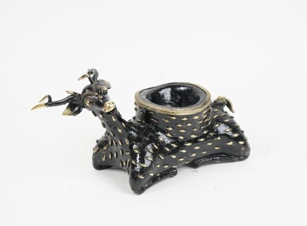 Dhokra Art Hirsch Kerzenständer