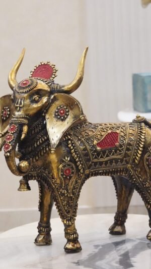 Dhokra Art Ganesh Nandi Statue