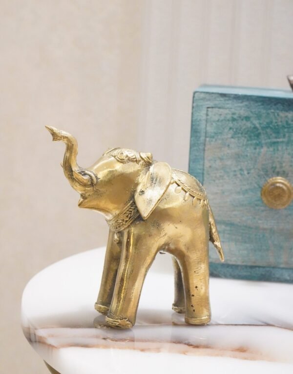 Dhokra Art Elefantenstatue