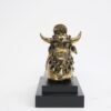 Dhokra Art Nandi mit Sockel