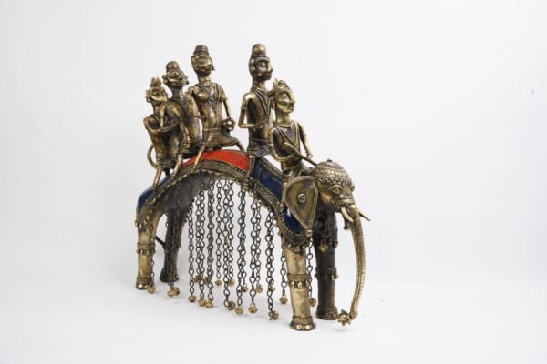 Dhokra Art Elefant Ram Sawari