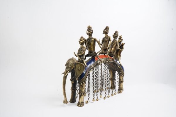 Dhokra Art Elefant Ram Sawari