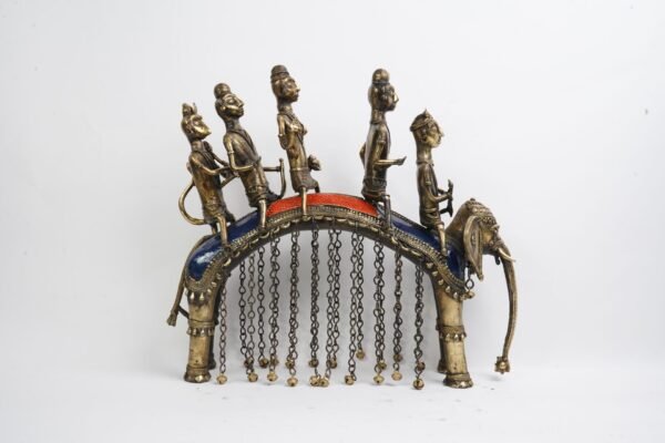 Dhokra Art Elefant Ram Sawari