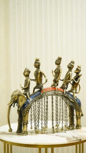 Dhokra Art Elefant Ram Sawari