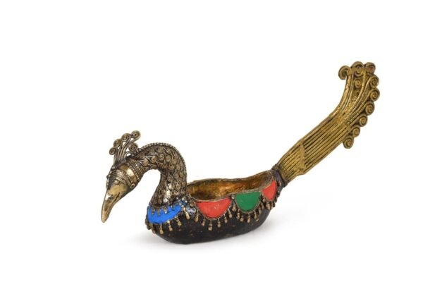 Pfau Dhokra Kunst