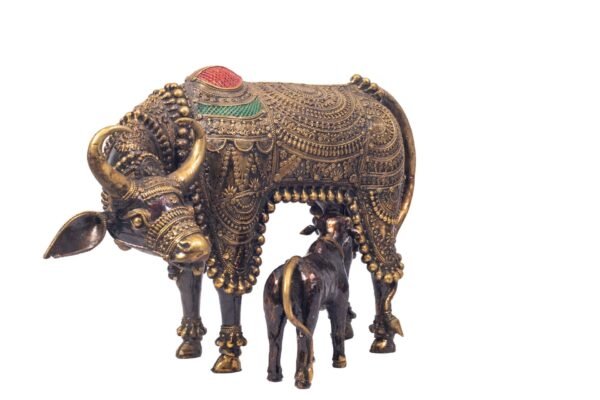 Kuh- und Kalb-Set-Statue