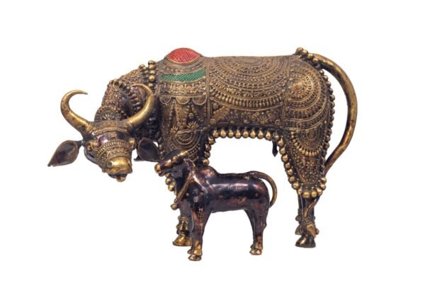 Kuh- und Kalb-Set-Statue