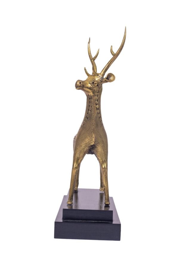 Hirschstatue Dhokra Art