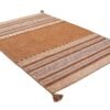 Sandhya Beige handgewebter Baumwollteppich