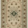 Handgewebter Kanchan-Medaillon-Kelim-Teppich aus Wolle