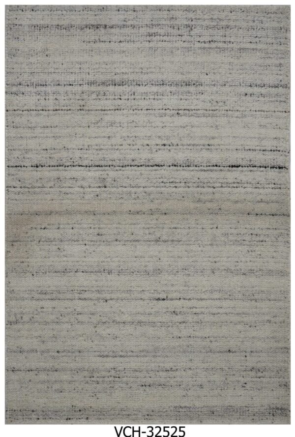 Aanya Silver Mist Handgewebte Wollteppiche und Vorleger