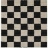 Arvind Checkered Elegance handgewebte Wollteppiche und Vorleger