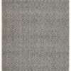 Aarav Grey Diamond handgewebte Wollteppiche