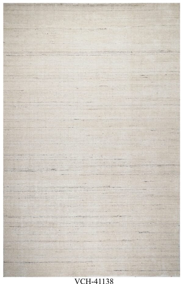 Esha Ivory Harmony handgewebte Wollteppiche und Vorleger