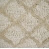 Beige handgetuftete Saanjh-Rollenteppiche