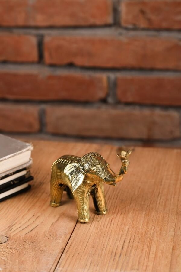 Small Elephant Dhokra Art