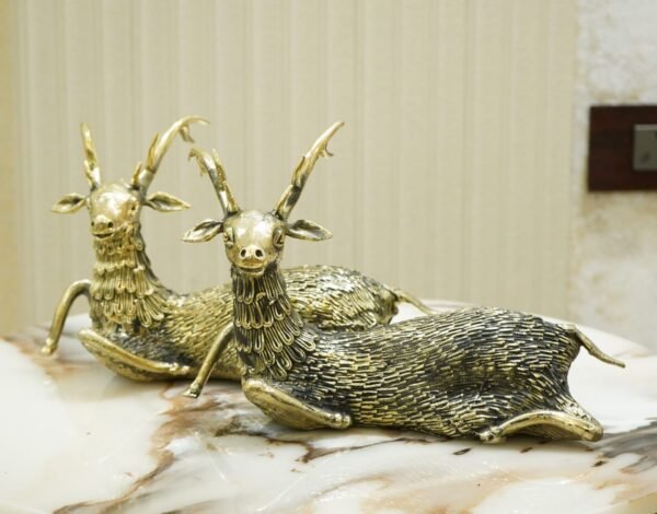 Dhokra Art Sitting Reindeer