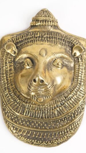 Dhokra Wall Hanging Lion Face