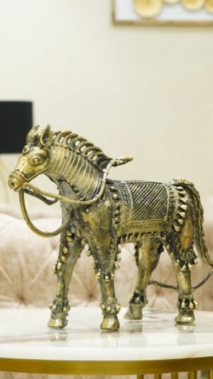 Dhokra Horse Statue