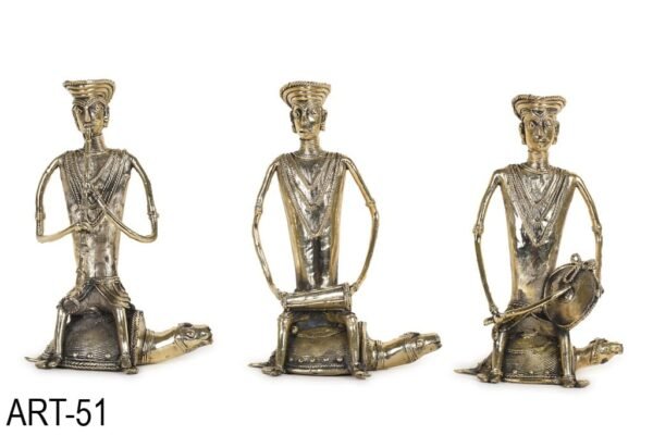 Tribal Music Set Antique Brass For Home Decor