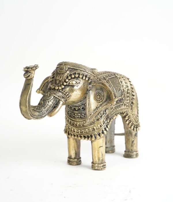 Dhokra Art Elephant Statue