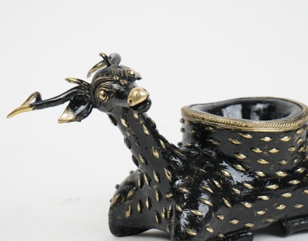 Dhokra Art Deer Candle Stand